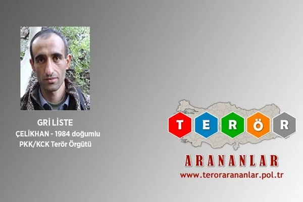 Gri listedeki terörist öldürüldü
