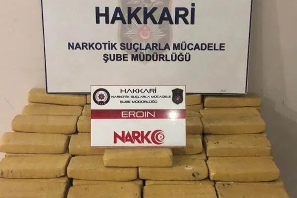 Hakkari'de uyuşturucu operasyonu düzenlendi