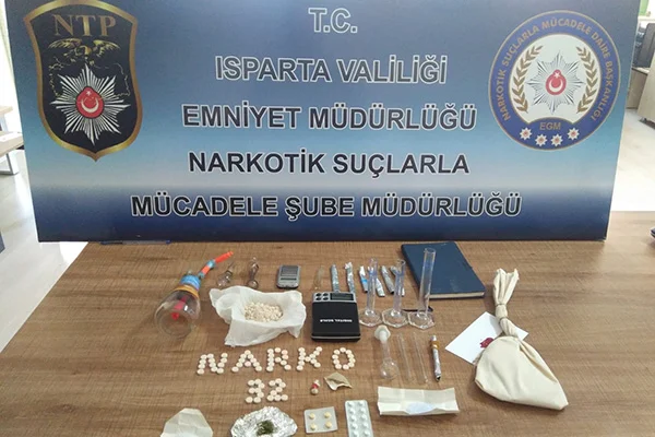 Isparta'da uyuşturucu operasyonu