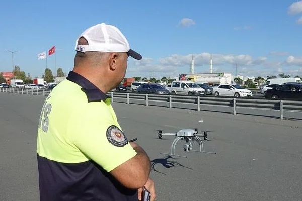 İstanbul'da drone ile denetim