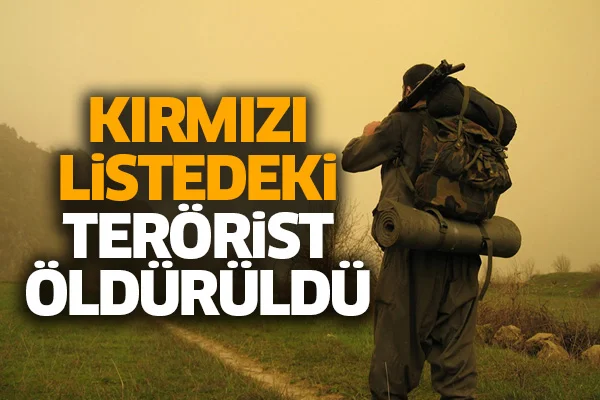 Kırmızı listedeki terörist öldürüldü
