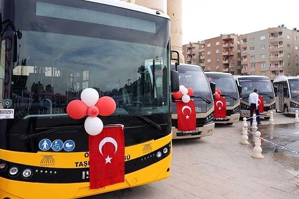 Mardin'de toplu ulaşıma yeni araçlar