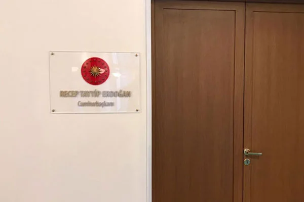 O oda Erdoğan'a tahsis edildi