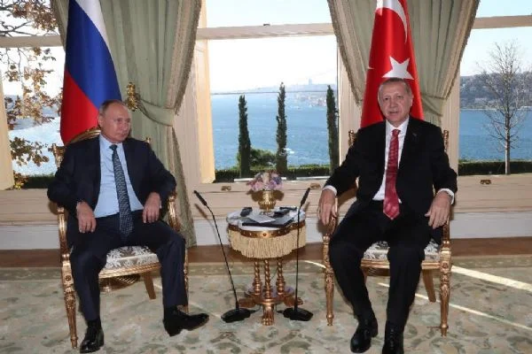 Recep Tayyip Erdoğan, Vilademir Putin'le bir araya geldi