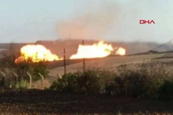 Silivri'de doğalgaz boru hattında patlama
