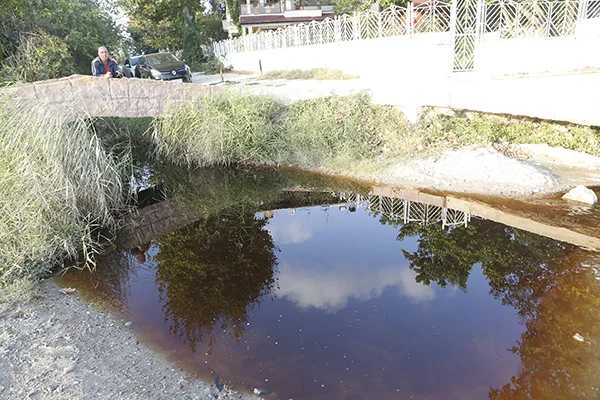 Tekirdağ'da bir dere daha renk değiştirdi