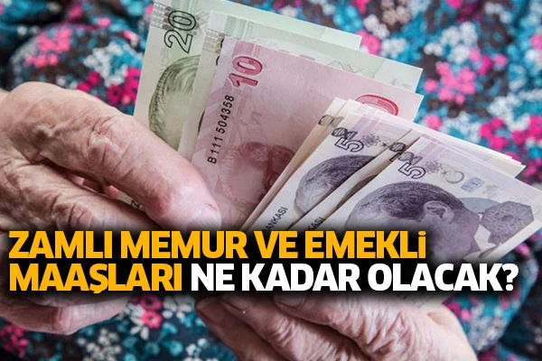 Zamlı memur ve emekli maaşları ne kadar olacak?