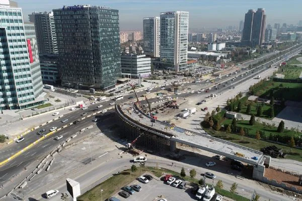 Ankara trafiğini rahatlatacak yol çalışmalarında sona yaklaşıldı