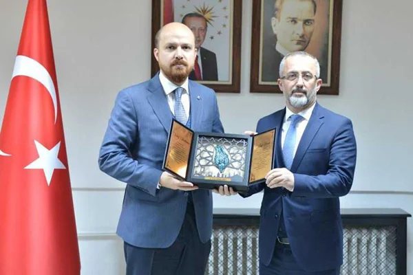 Bilal Erdoğan'dan SAÜ Rektörü Prof. Dr. Savaşan'a ziyaret