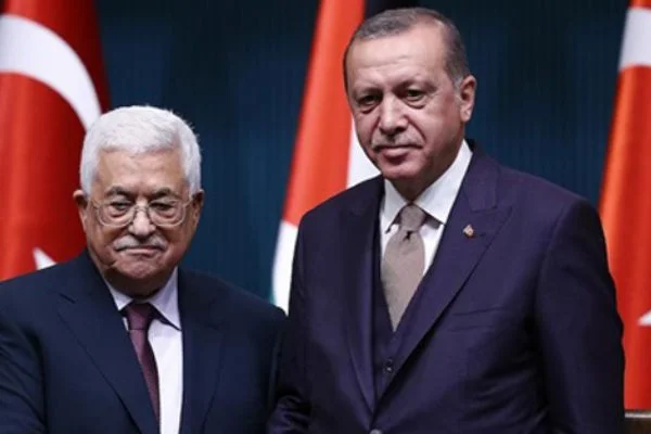 Cumhurbaşkanı Erdoğan, Mahmud Abbas'la görüştü