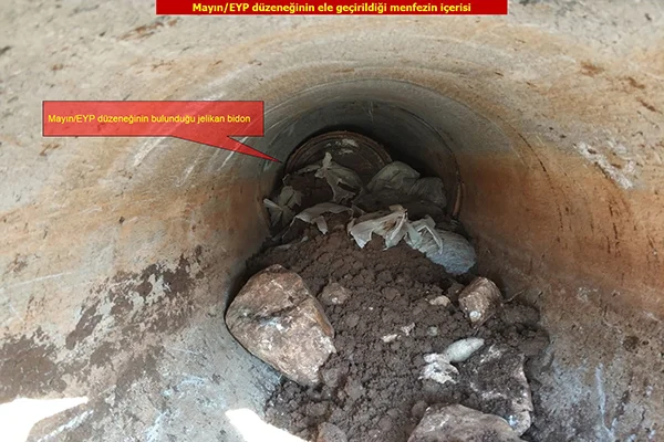 Diyarbakır'da menfeze yerleştirilen patlayıcı imha edildi