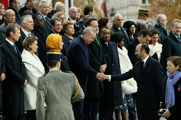 Erdoğan, Birinci Dünya Savaşı anma törenine katıldı