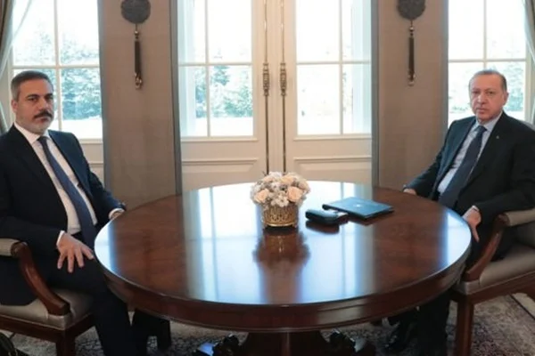 Erdoğan, Hakan Fidan ile görüştü