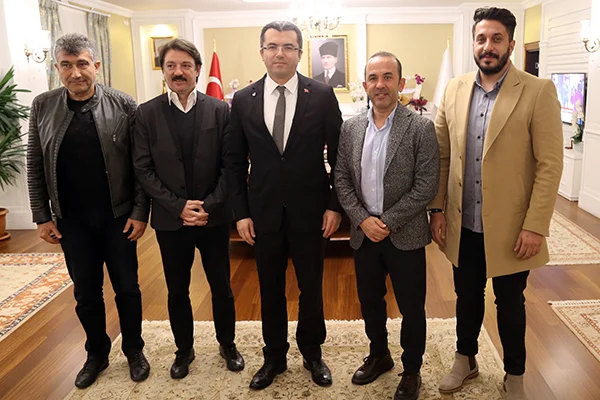 Erzurumspor'dan Vali Okay Memiş'e ziyaret