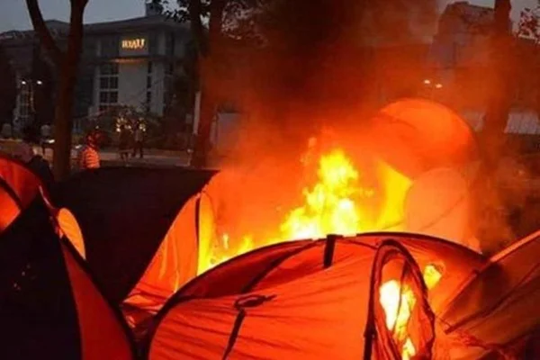 Gezi olaylarında çadırları yakan müdüre yakalama kararı
