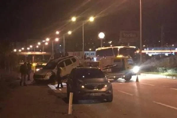 Giresun da çevirmeye giren şahıs polise çarpıp kaçtı