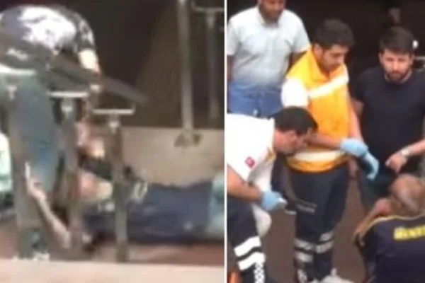 Yaşlı adamı darp edip parasını aldı