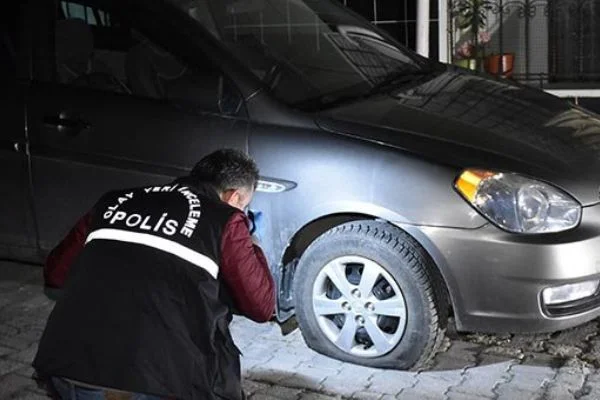 Araçların lastikleri bu halde bulundu!