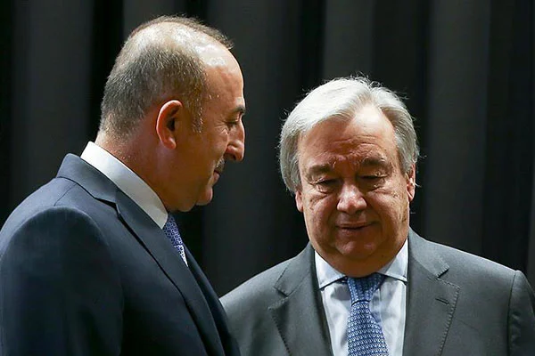Bakan Çavuşoğlu BM Genel Sekreteri Guterres ile görüştü