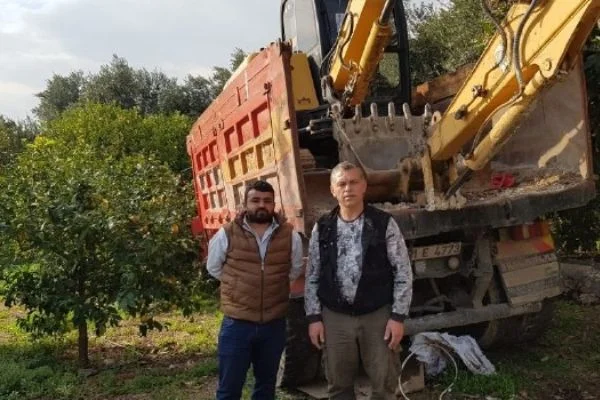 Çalınan 6 tonluk iş makinesi bulundu