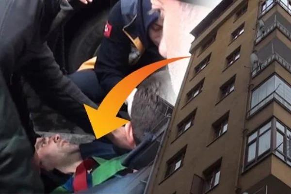İnanılmaz olay! 8'inci kattan üzerine düştü