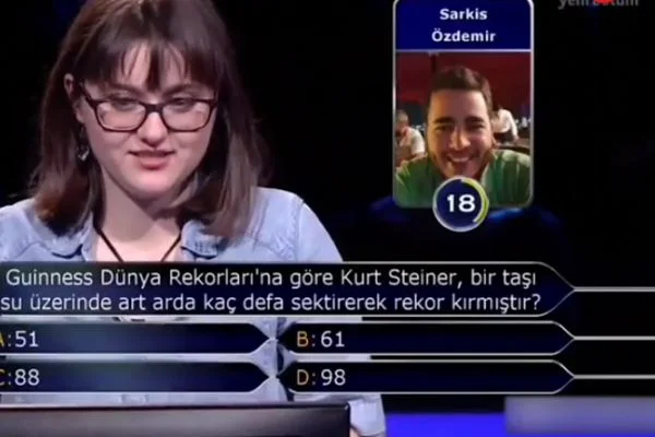 Kim Milyoner Olmak İster yarışma programında akıl almaz hata
