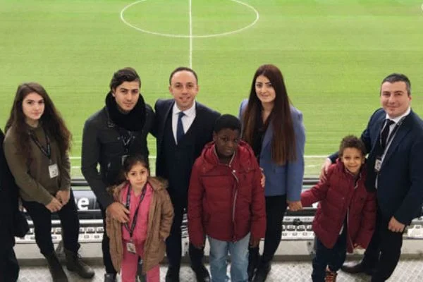 Şehit çocukları, Vodafone Park'ta ağırlandı