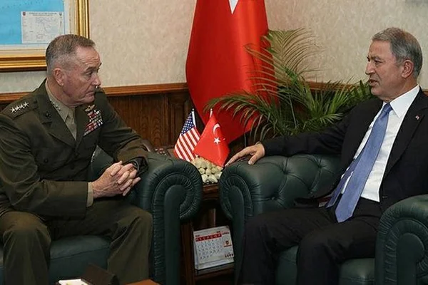 Akar-Dunford görüşmesi: YPG'ye verilen silahların geri alınması ele alındı