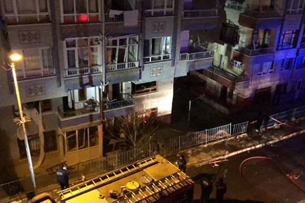 Ankara'da bir binada doğalgaz patlaması