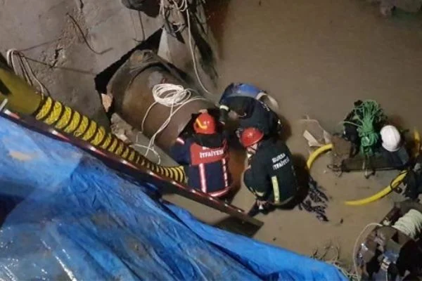 Bursa'da sondaj esnasında şoke eden olay