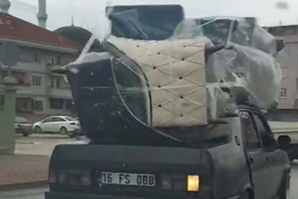 Bursa'daki tehlikeli yolculuk anbean kaydedildi