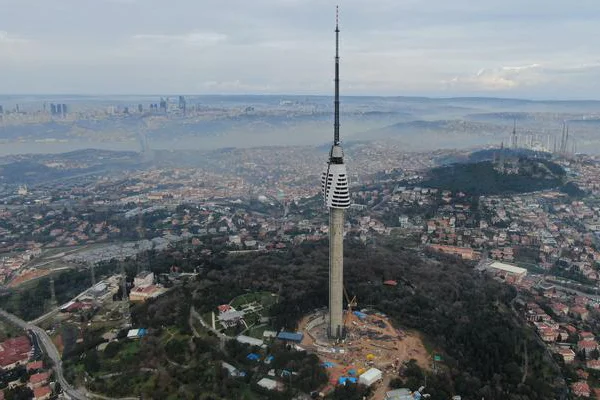 Çamlıca Kulesi inşaatında sona doğru gelindi
