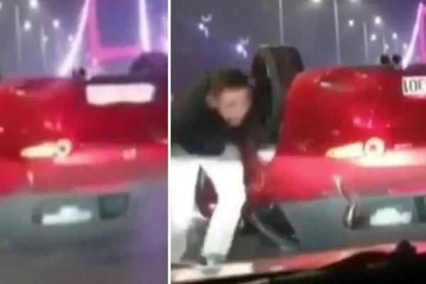 FSM köprüsünde makas atarken takla attı