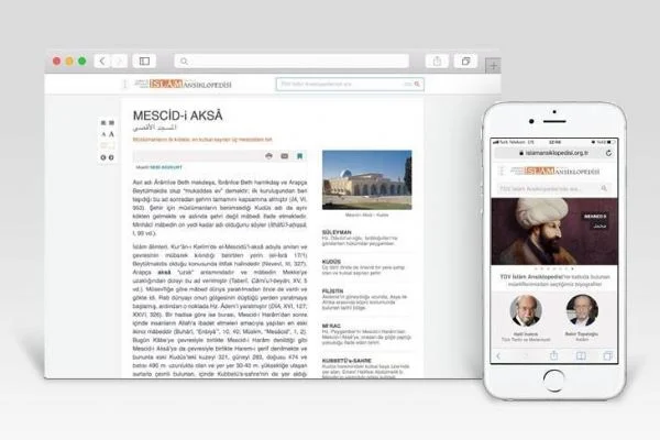 İslam Ansiklopedisi web sitesine kullanıcı dostu tasarım