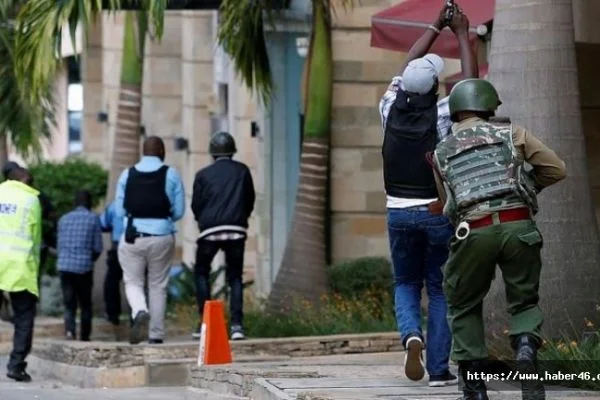 Kenya'nın başkentinde silahlı saldırı düzenlenen otelin içinden görüntüler