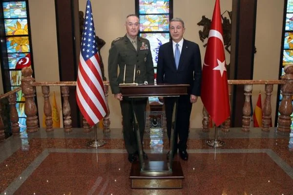 Milli Savunma Bakanı Akar, Dunford'u kabul etti