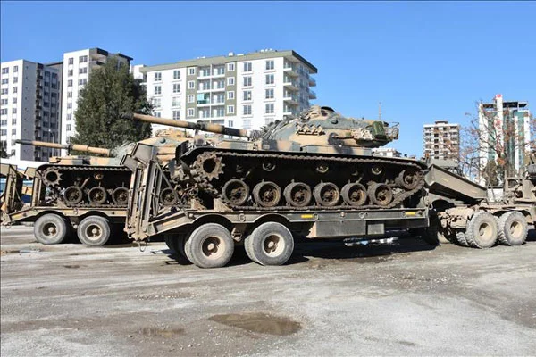 Suriye sınırına askeri sevkiyat
