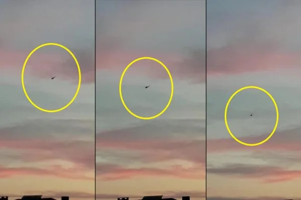 Askeri helikopterin düşme anı