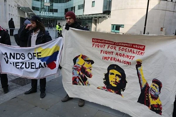 BBC'ye Venezuela protestosu
