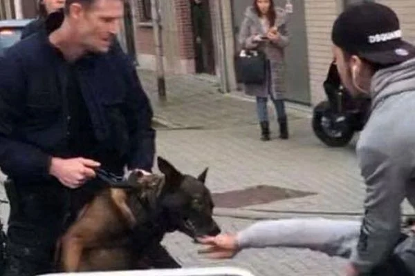 Belçika polisi ve Türk öğrenciler arasında arbede