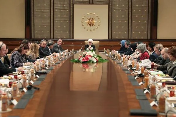 Emine Erdoğan Amerikalı heyeti kabul etti