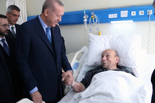 Erdoğan yaralıları ziyaret etti: Kartal'da meydana gelen olay afet değil