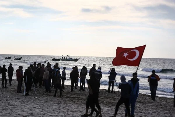 Gazze'de İsrail'e protesto