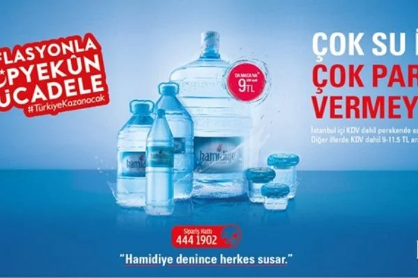 Hamidiye'den su fiyatlarını dengeleyecek kampanya damacana 9 TL