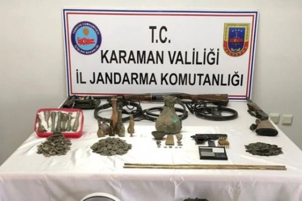 Karaman'da tarihi eser operasyonu düzenlendi