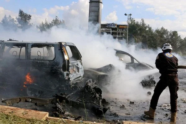 Türkiye sınırındaki Çobanbey'de bomba yüklü araç saldırısı