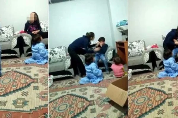 Bakıcı sayesinde ortaya çıktı: Üvey anne dehşeti kamerada