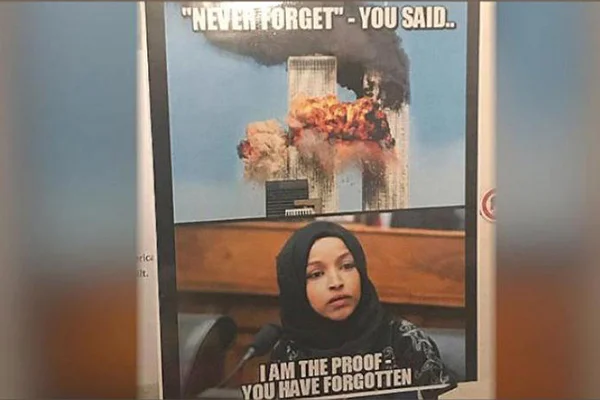 İlhan Omar'dan, 'çirkin afişe' sert tepki