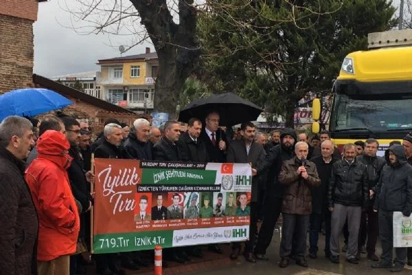 İznik'ten Türkmen dağına uzanan yardım eli