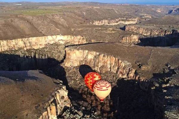 Kapadokya'da turistlerin balon turunda yeni adresi: Ihlara